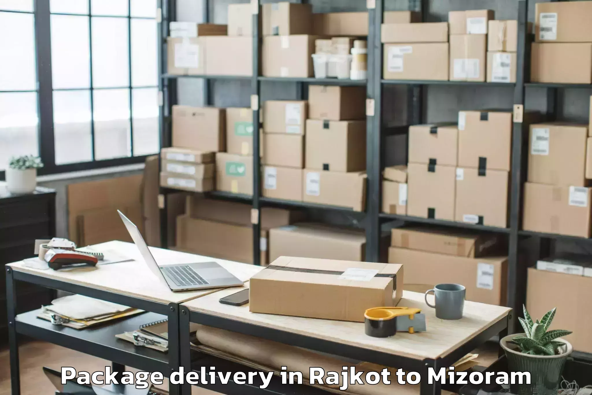 Book Your Rajkot to Icfai University Mizoram Aizaw Package Delivery Today